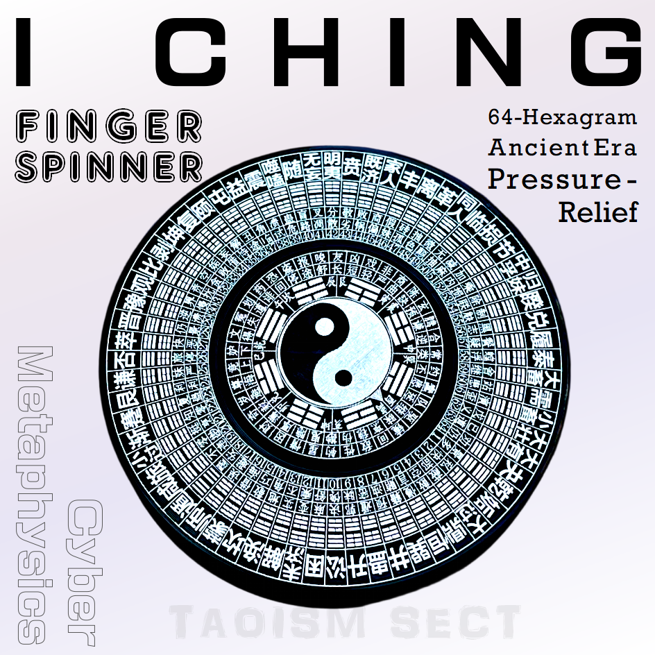 [Finger Spinner] Full-metal Tai Chi 64-Hexagram I Ching 8-Diagram Feng Shui Compass; Adult Stress Relief Toy
