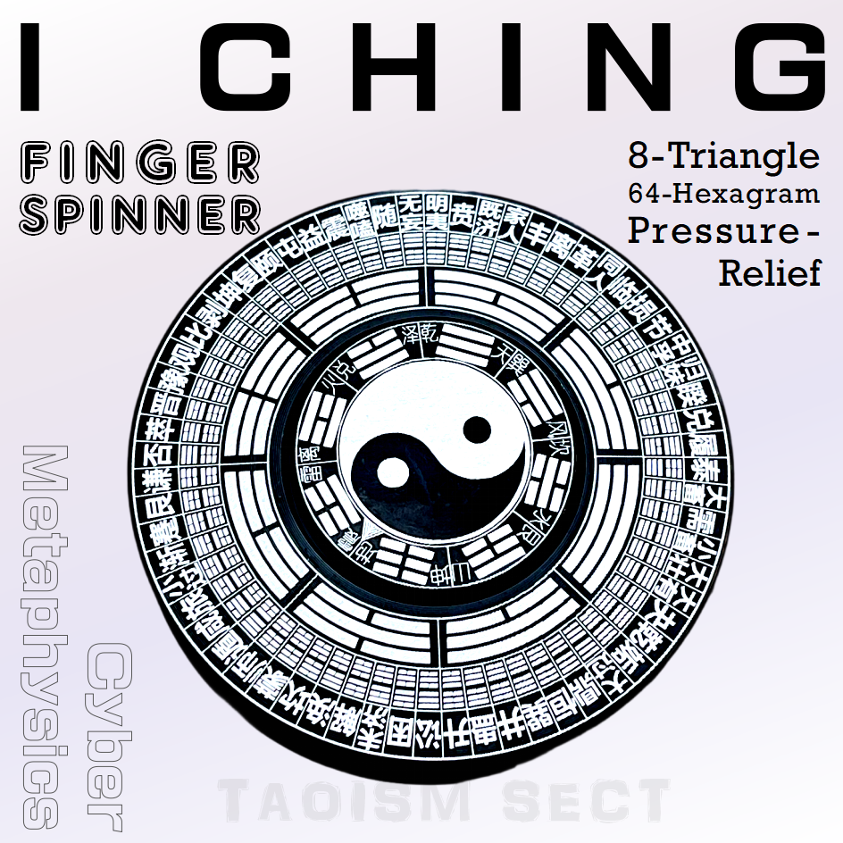 [Finger Spinner] Full-metal Tai Chi 64-Hexagram I Ching 8-Diagram Feng Shui Compass; Adult Stress Relief Toy