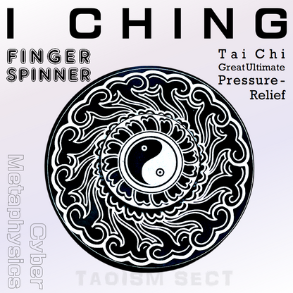 [Finger Spinner] Full-metal Tai Chi 64-Hexagram I Ching 8-Diagram Feng Shui Compass; Adult Stress Relief Toy