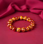 The Alchemist's Dual-Flame Amulet: Cinnabar &amp; Realgar Wrist Beads