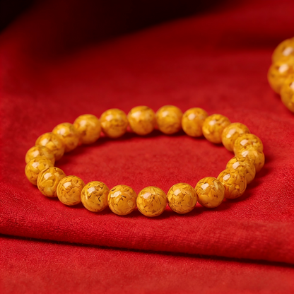 The Golden Armor Talisman: Realgar Amulet Bracelet