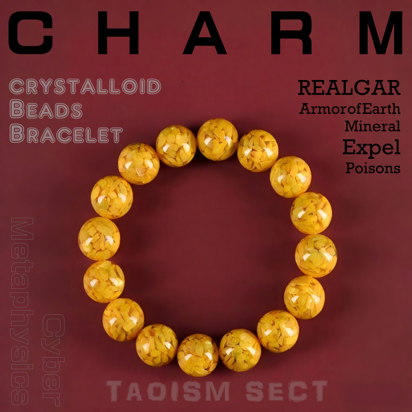 The Golden Armor Talisman: Realgar Amulet Bracelet