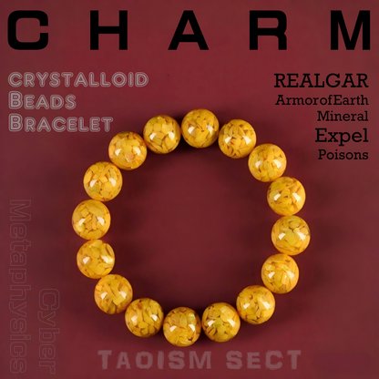 The Golden Armor Talisman: Realgar Amulet Bracelet
