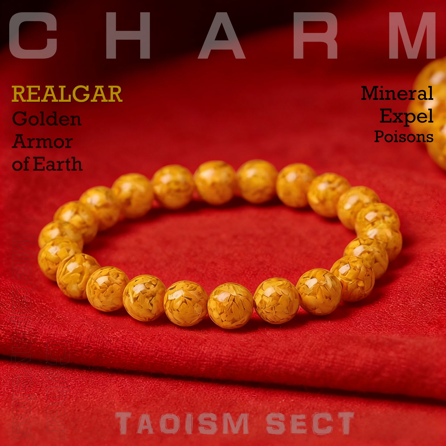 The Golden Armor Talisman: Realgar Amulet Bracelet