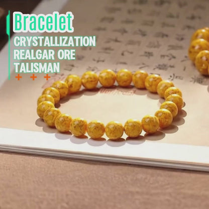 The Golden Armor Talisman: Realgar Amulet Bracelet