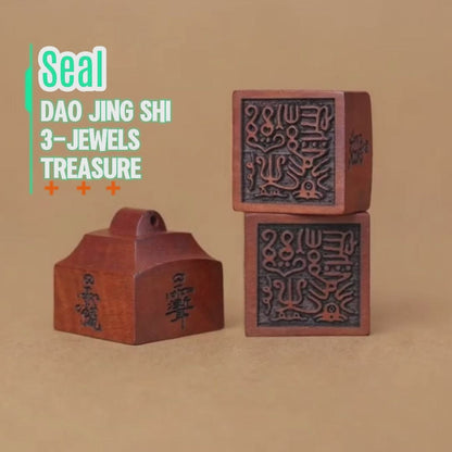 Seal Your Path with the Sacred Triad: The "Dao, Jing, Shi" Treasure Seal
